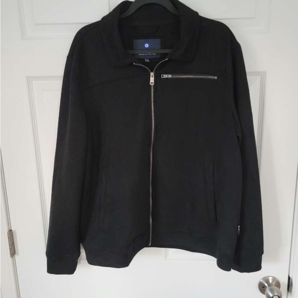 Ben Sherman Black Zip-Up Knit Jacket